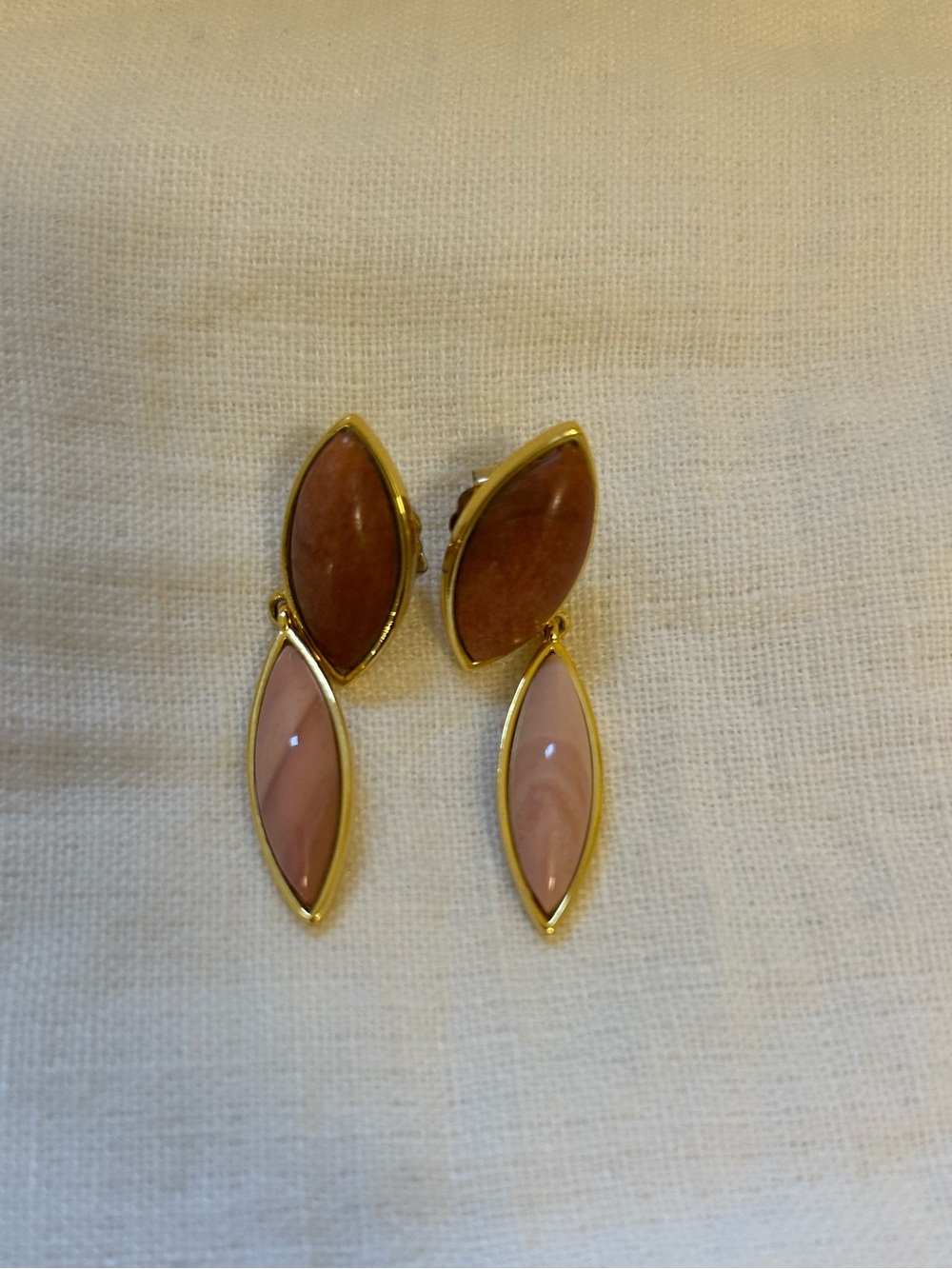 Lizzie Fortunato Petal Earrings in Peach